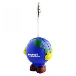 S129 Earth Note Holder Promotional Note Holder Stress Balls