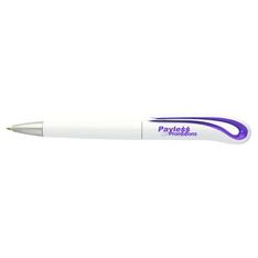 Plastic Ballpoint Pens with Clip Branding Area
