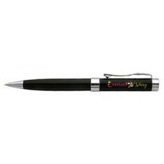 Sleek Metal Ballpoint Pen with Chrome Trim