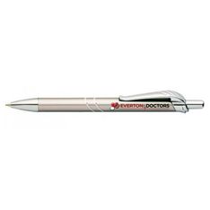 Metal Ballpoint Pens with Silver Trim Finish