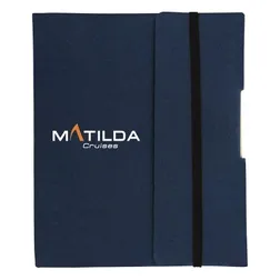 T934 Small Tuck Promotional Enviro Notebooks With Eco Pen And Elastic Band - 85 Pages
