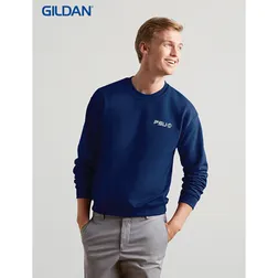 Heavyweight Cotton Polyester Blend Crew Neck Sweatshirt