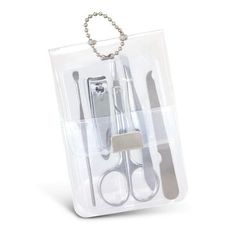 Translucent Vinyl Five Piece Manicure Tool Set