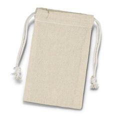 Small Cotton Drawstring Gift Pouch 120gsm