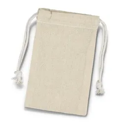 Small Cotton Drawstring Gift Pouch 120gsm