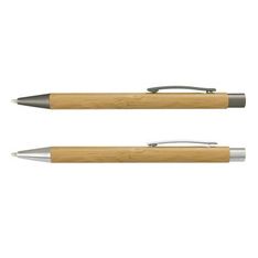 Lancer Bamboo Retractable Ballpoint Pen with German Ink