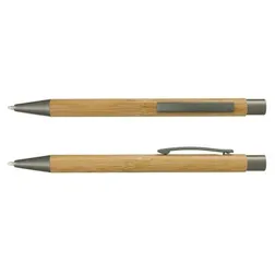 Lancer Bamboo Retractable Ballpoint Pen with German Ink