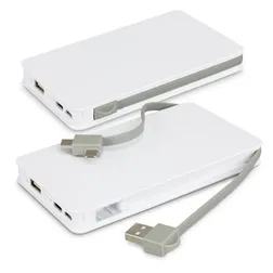 Jarvis Wireless Charging Power Bank with Dual Output Cables