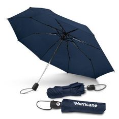 Hurricane City Automatic Vented Tri Fold Umbrella
