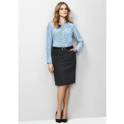 Cool Stretch Bamboo Charcoal Multi Pleat Corporate Skirt