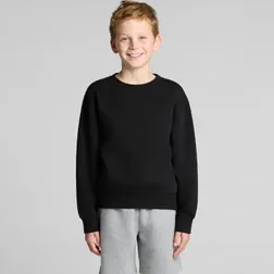 Youth Relax Crew Cotton Recycled Polyester Fleece Sweater
