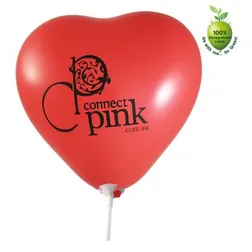 Heart Shaped Biodegradable Latex Balloons With Stick And Cup
