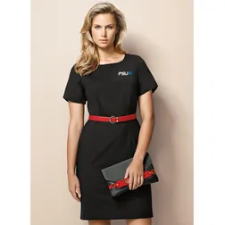 34012 Ladies Short Sleeve Shift Business Dresses