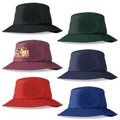 Wide Brim Poly Viscose UPF 50 Sun Protection Bucket Hat