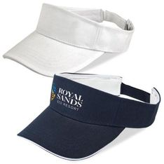 Velcro Adjustable Cotton Twill Sandwich Peak Sun Visor