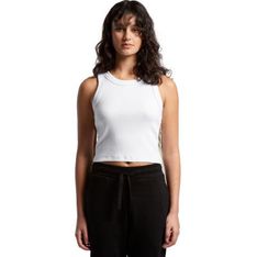 Organic Ribbed Cotton Crop Tank