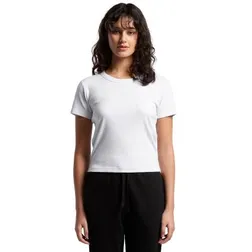 Organic Cotton Superfine Rib Scoop Neck Baby Tee