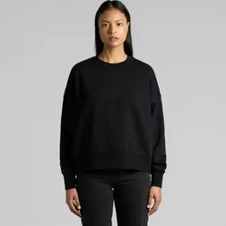 Ladies Heavy Crew Cotton Recycled Polyester Fleece Sweatshirt