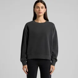 Women's Relaxed Faded Crew Neck Sweater