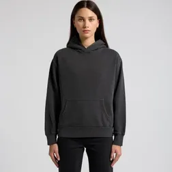 Relax Faded Womens Hoodie Cotton Recycled Polyester Fleece