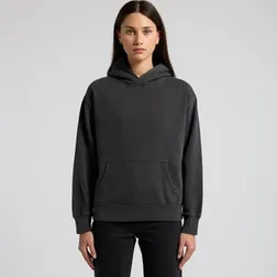 Women's Faded Fleece Hoodie With Recycled Polyester