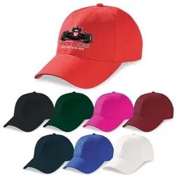Structured Heavy Brushed Cotton Cap with Metal Buckle