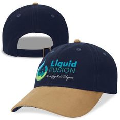 Sueded Peak Structured Six Panel Cotton Cap