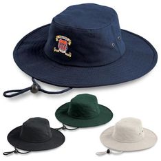 Heavy Brushed Cotton Surf Hat with UPF Protection