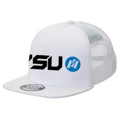 Cotton Twill Trucker Snapback Flat Peak with Mesh
