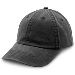 Washed Chino Cotton Twill Cap with Velcro Closure
