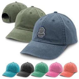 Washed Chino Cotton Twill Cap with Velcro Closure
