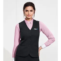 50112 Ladies Longline Printed Corporate Vests