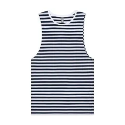 Striped Tank Top with Sleeve for Athletic Apparel