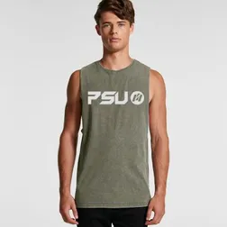 Barnard Stone Wash Cotton Tank with Raw Armholes