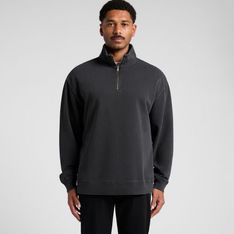 Relax Faded Half Zip Fleece Cotton Recycled Polyester