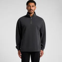 Relax Faded Half Zip Fleece Cotton Recycled Polyester