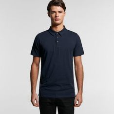 Chad Regular Fit Combed Cotton Polo with Three Button Placket