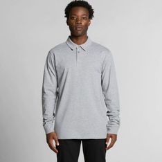 Chad Long Sleeve Cotton Polo Shirt