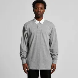 Heavy Cotton Rugby Jersey with White Drill Collar