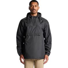 Cyrus Recycled Polyester Packable Windbreaker with Hood