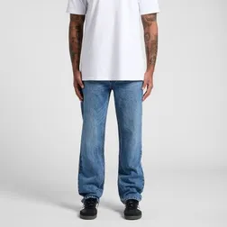 Heavyweight Cotton Denim Straight Jeans