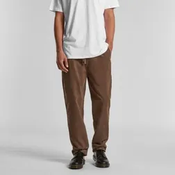 Regular Fit Mens Cotton Corduroy Pants with Elastic Waistband