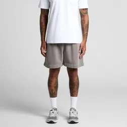 Relaxed Faded Track Shorts Cotton Recycled Polyester Heavyweight