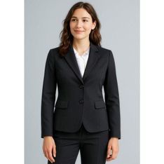 Ladies Cool Stretch Two Button Professional Jacket
