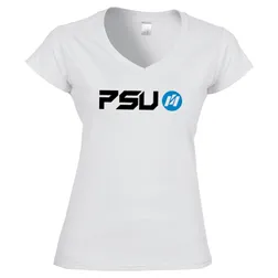 64V00L-WT Ladies Softstyle V-Neck Promotional T-Shirts - White Only