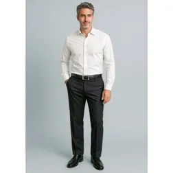 Mens Bamboo Charcoal Cool Stretch Adjustable Waist Work Trousers
