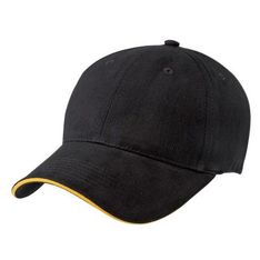 Premium Soft Cotton Six Panel Cap with Contrast Sandwich Peak