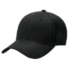 Event Structured Six Panel Polycotton Cap with Velcro Closure