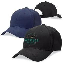 Event Structured Six Panel Polycotton Cap with Velcro Closure