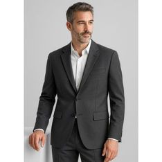 Comfort Wool Stretch Two Button Classic Jacket Mens